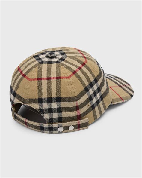 burberry rainbow vintage check baseball cap|Burberry Men's Vintage Check Cotton Baseball Cap.